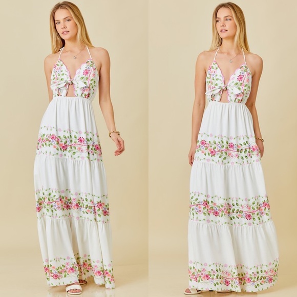 *24 HOUR SALE* Cartagena Floral Print Maxi Dress - Picture 6 of 9